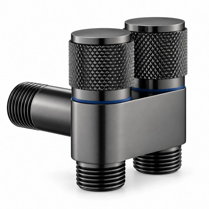 Double-control Angle Valve