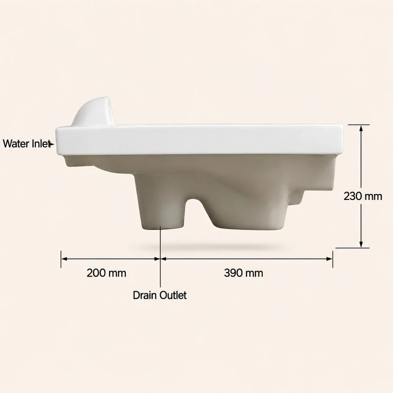 Front Outlet S-type Squatting Pan factory