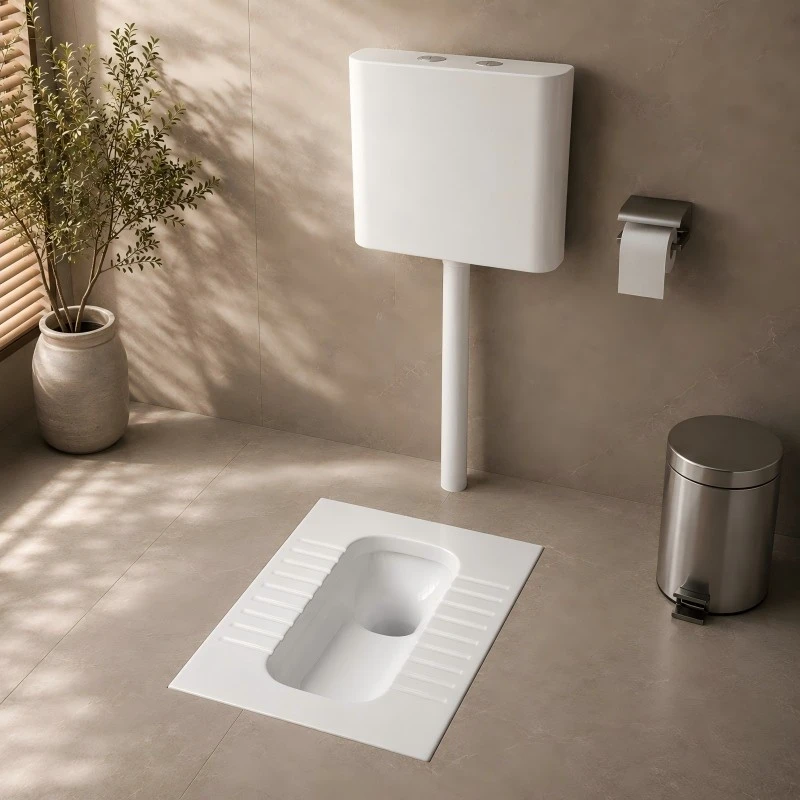 Rear Outlet S-type Squatting Pan factory