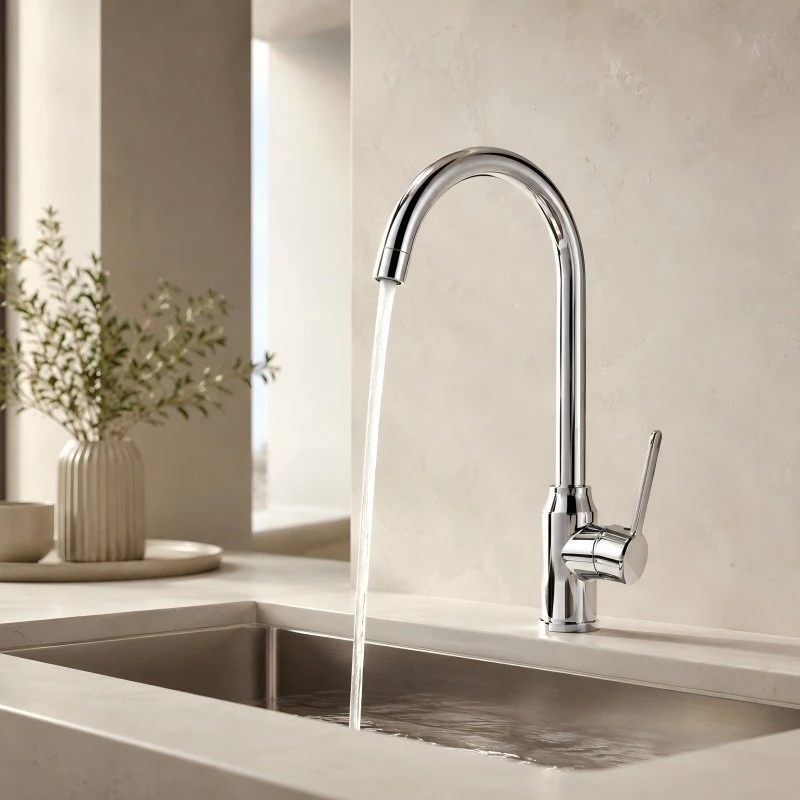 Single Handle Hot And Cold Kitchen Faucet factory