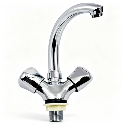 Double Handle Hot and Cold Basin Faucet