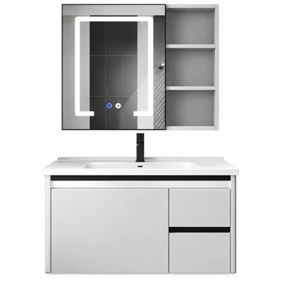 Stainless Steel Floor Bathroom Cabinet
