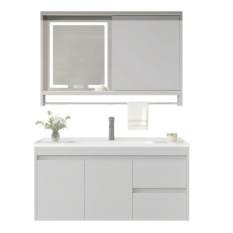 Solid Wood Wall-Hung Bathroom Cabinet