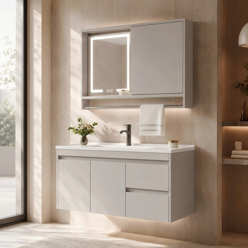 Solid Wood Wall-Hung Bathroom Cabinet best