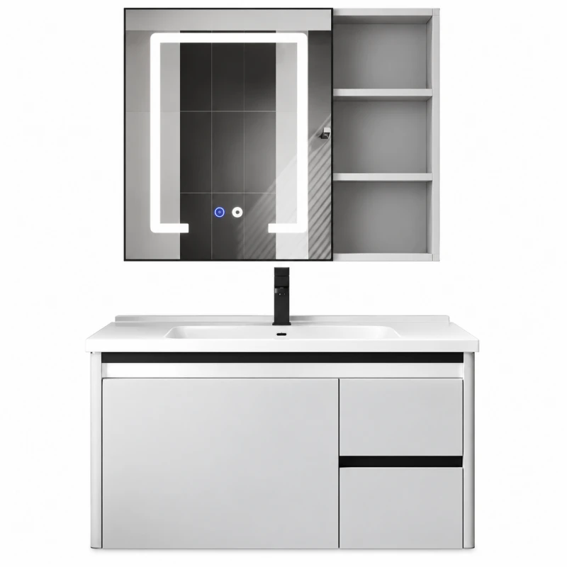 Stainless Steel Floor Bathroom Cabinet