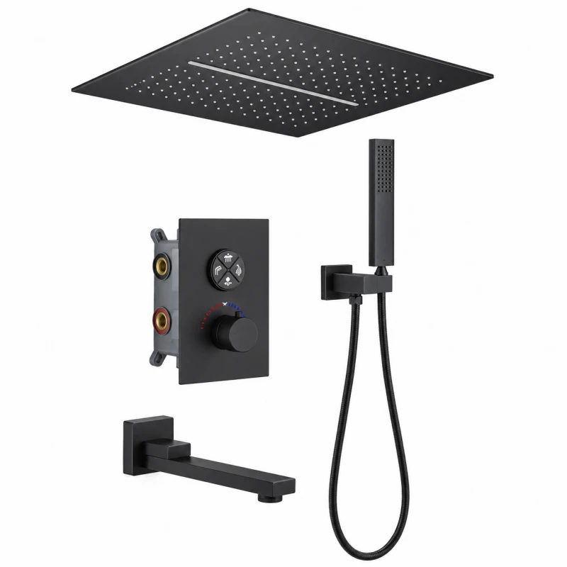 Three-function Concealed Shower
